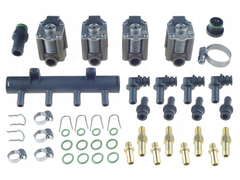 AC W03 - 4 CYLINDER INJECTOR RAIL (With manifold)