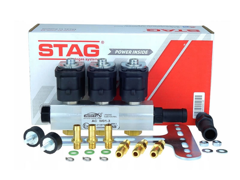 AC W01 (2 OHM) 3 CYLINDER INJECTOR RAIL