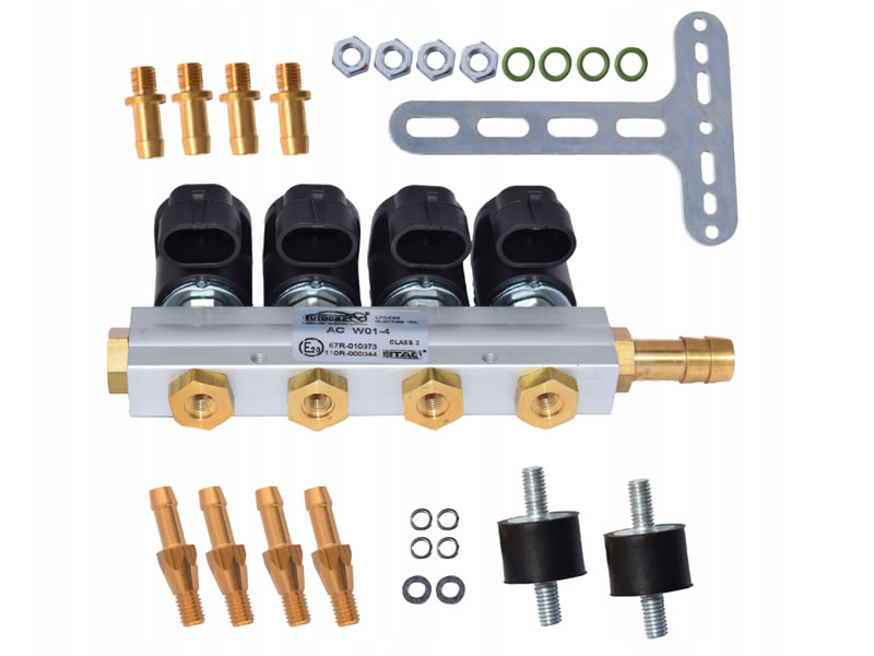 AC W01 (2 OHM) 4 CYLINDER INJECTOR RAIL