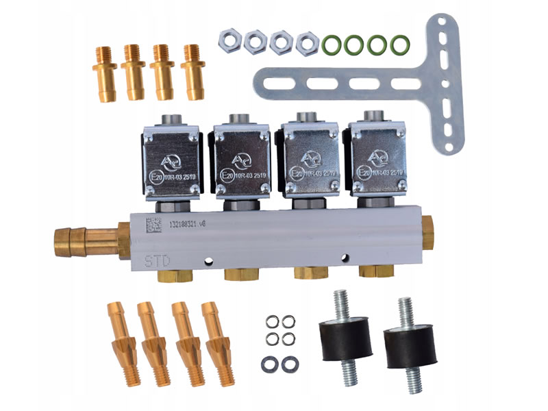 AC W01 (2 OHM) 4 CYLINDER INJECTOR RAIL