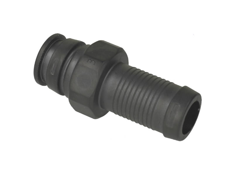 AC W02 RAIL PLASTIC INLET SOCKET D. 12 MM