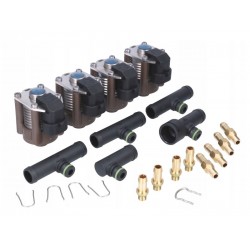 AC W03 - 4 CYLINDER INJECTOR RAIL (With elbows)