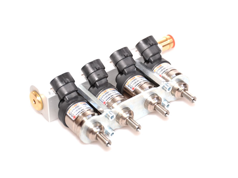 HANA H2001 GOLD 4 CYLINDERS SET - ALUMINIUM RAIL