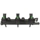 LANDI RENZO GIRS 12 TYPE S - GREEN 3 CYLINDER RAIL + PRESSURE SENSOR DELLORTO (WITHOUT WATER CIRCUIT)