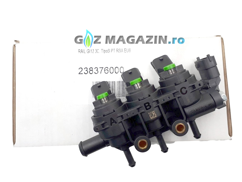 DACIA, RENAULT LANDI RENZO GIRS 12 TYPE S 3 CYLINDERS INJECTOR RAIL AND PRESSURE SENSOR T-MAPC97