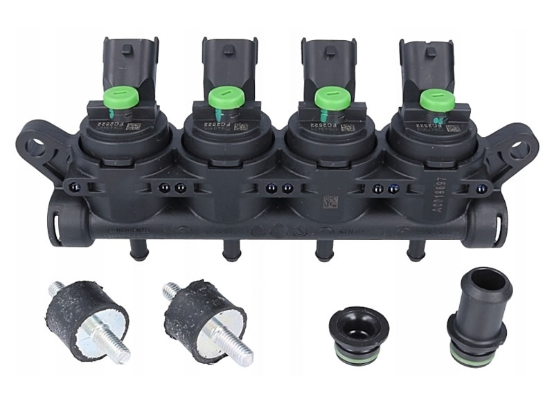 LANDI RENZO GIRS 12 TYPE S - GREEN 4 CYLINDER RAIL 