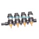 LPGTECH DRAGON SILVER 4 CYLINDERS INJECTOR RAIL