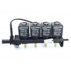 TARTARINI EVO 08 -  4 CYLINDER INJECTOR RAIL (BLACK)