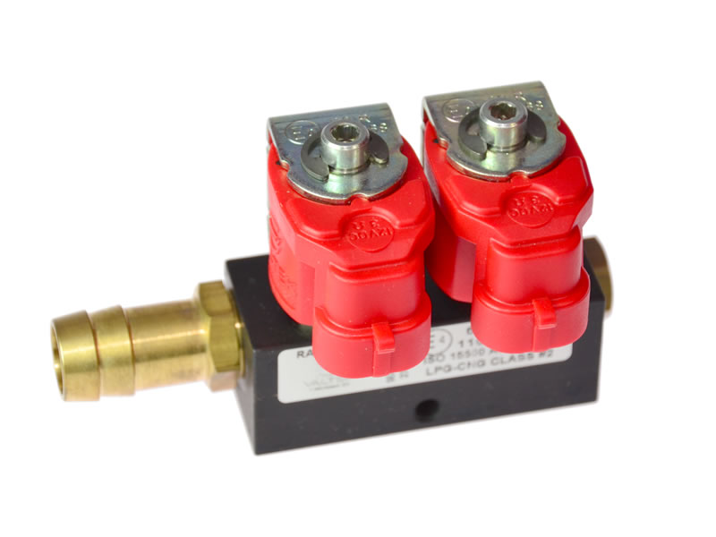 Valtek type 30 - 3 ohms, 2 cylinders injection rail