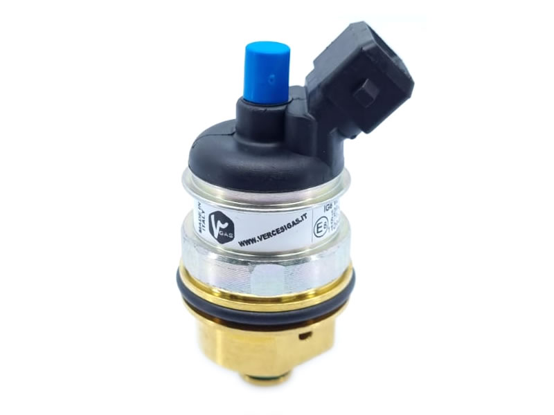 VERCESI GAS 5.0 INJECTOR (EQUIVALENT WITH - LANDI RENZO MED GI-25-65 BLACK/BLUE) 