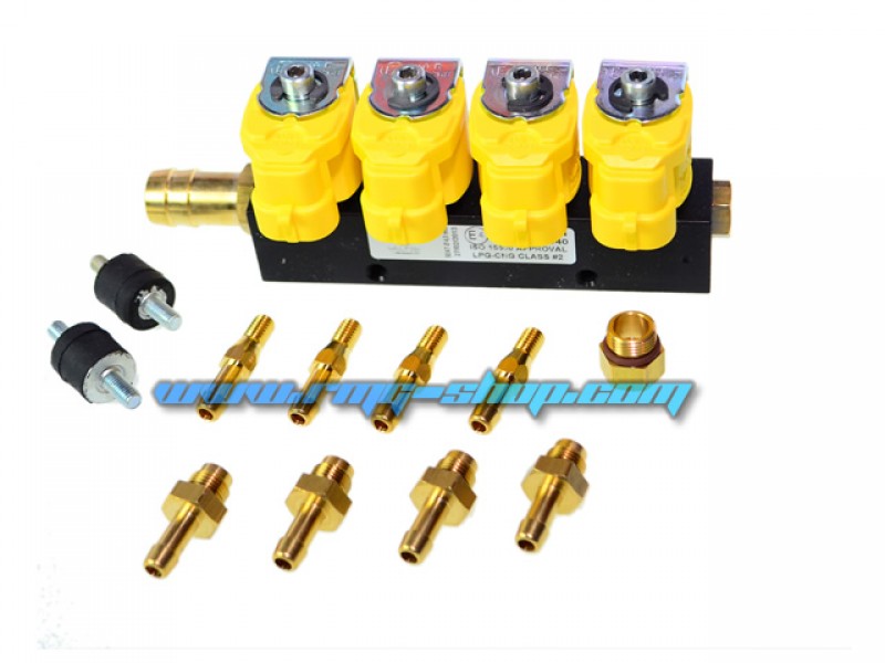 VALTEK TYPE 30 (1 OHM) - 4 CYLINDER INJECTOR RAIL