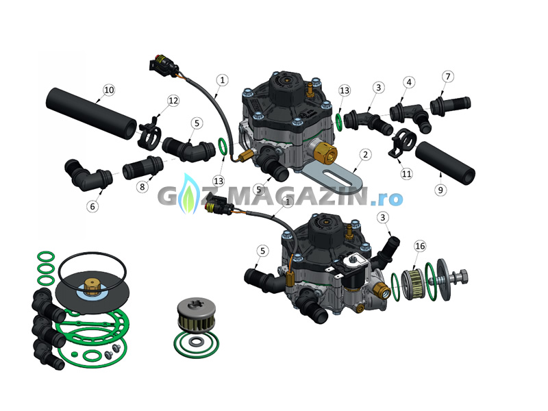 AC R02 120 MEMBRANE REPAIR KIT (GENUINE)