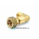 90° CONNECTOR 21,8 X 1/14 FOR 11 KG LPG BOTTLES