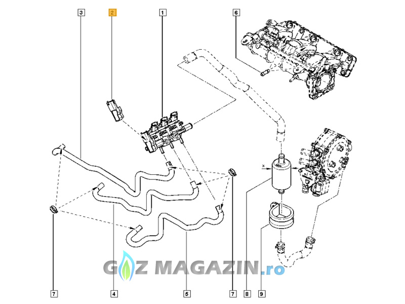 LANDI RENZO MAP T-MAPC97 CONTINENTAL SENSOR 166393621R (Dacia 0,9 TCe, 1.0TCe) 5,5 bari