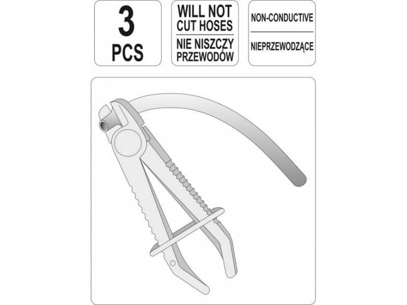 3 HOSE PINCHING PLIERS SET