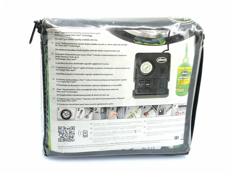 Slime Smart Tyre Puncture Repair Compressor Kit - 473 ML