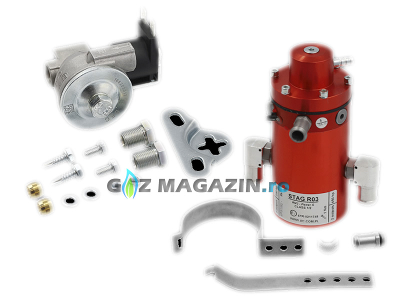 AC Stag R03 reducer 450 + solenoid valve 8x8 mm TEG350ATK